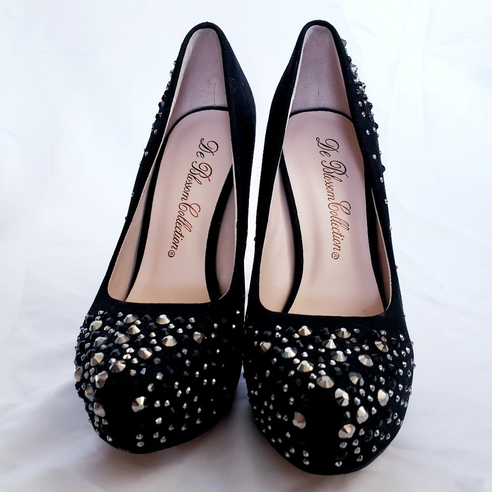 Rhinestone embellished stilettos
